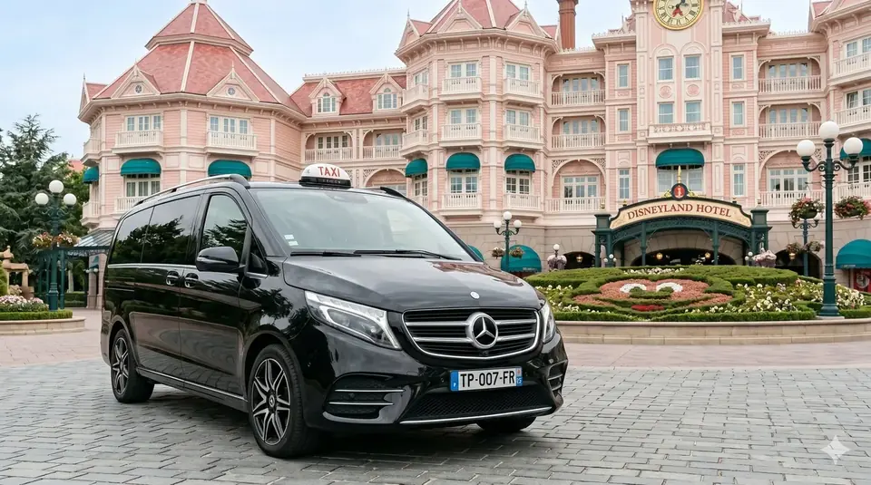 Taxi vers Explorers Hotel Marne-la-Vallée — Transfer Disneyland Paris 24h/24